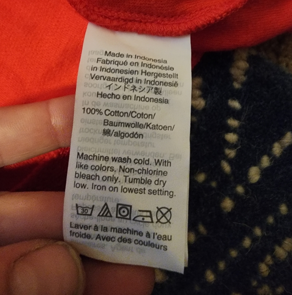 Madewell Texture and Thread On/Off Shoulder Cropped Button Tee - Picture 12 of 14